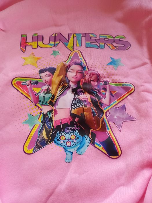 Demon hunters bluza różowa 7 8 9 lat