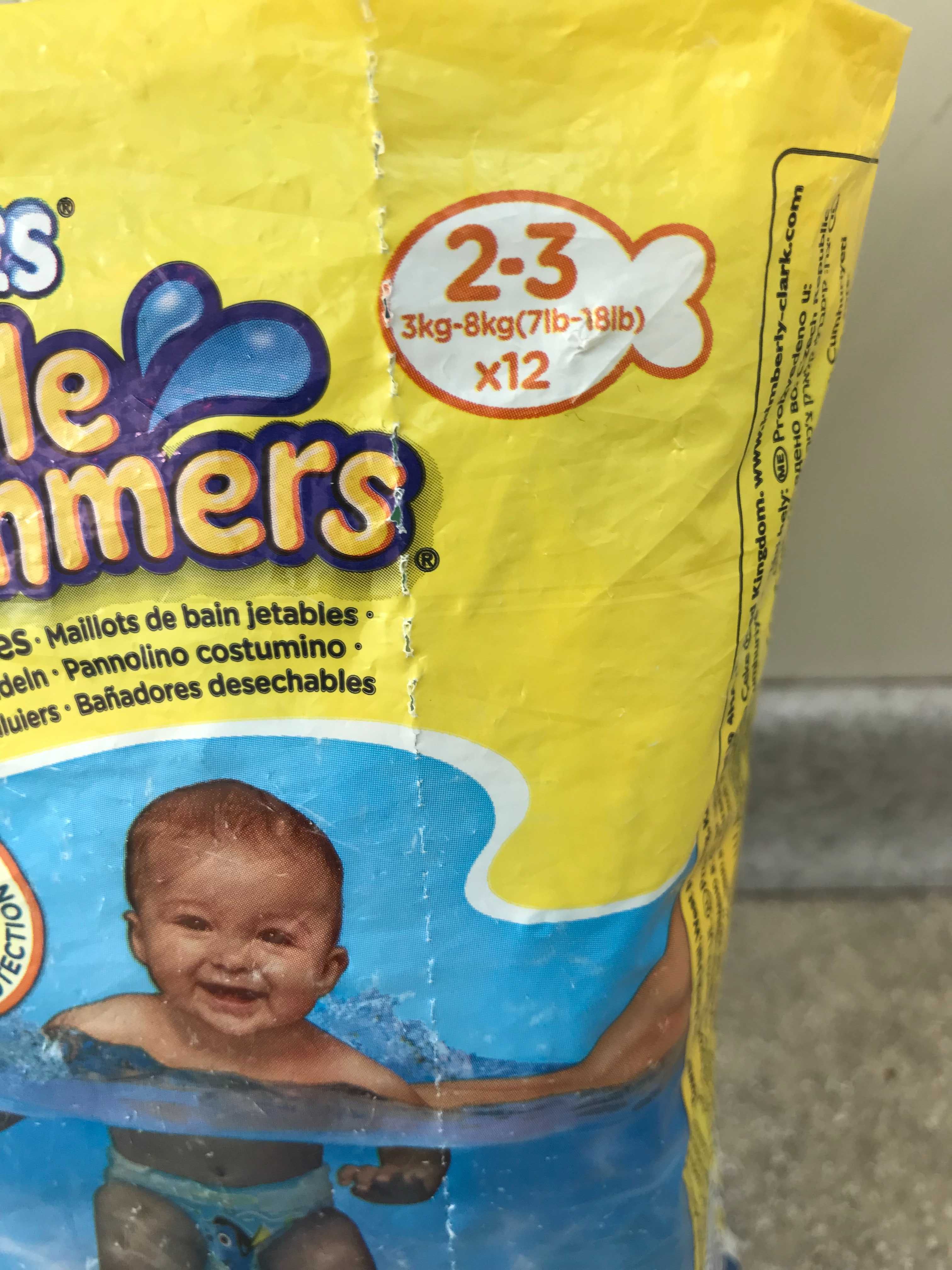 Трусики подгузники для плавания Huggies, размер 2-3.