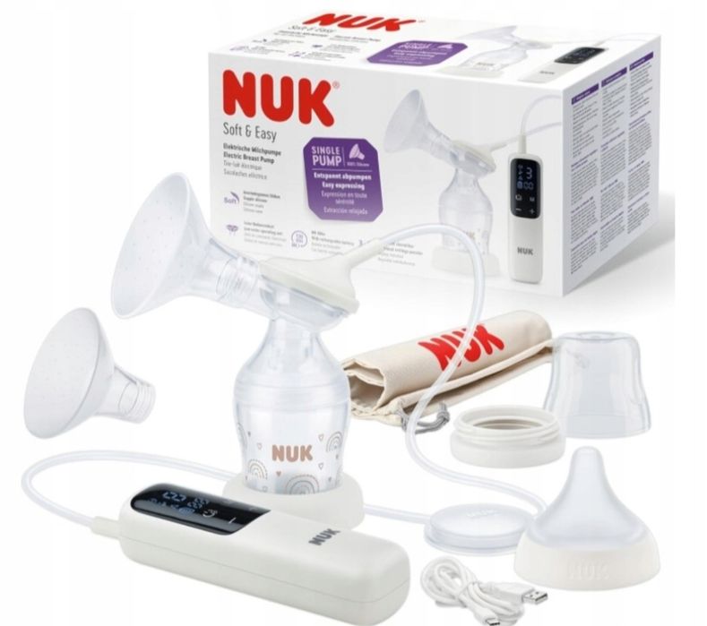 NUK Podwójny laktator elektryczny Soft & Easy z akumul