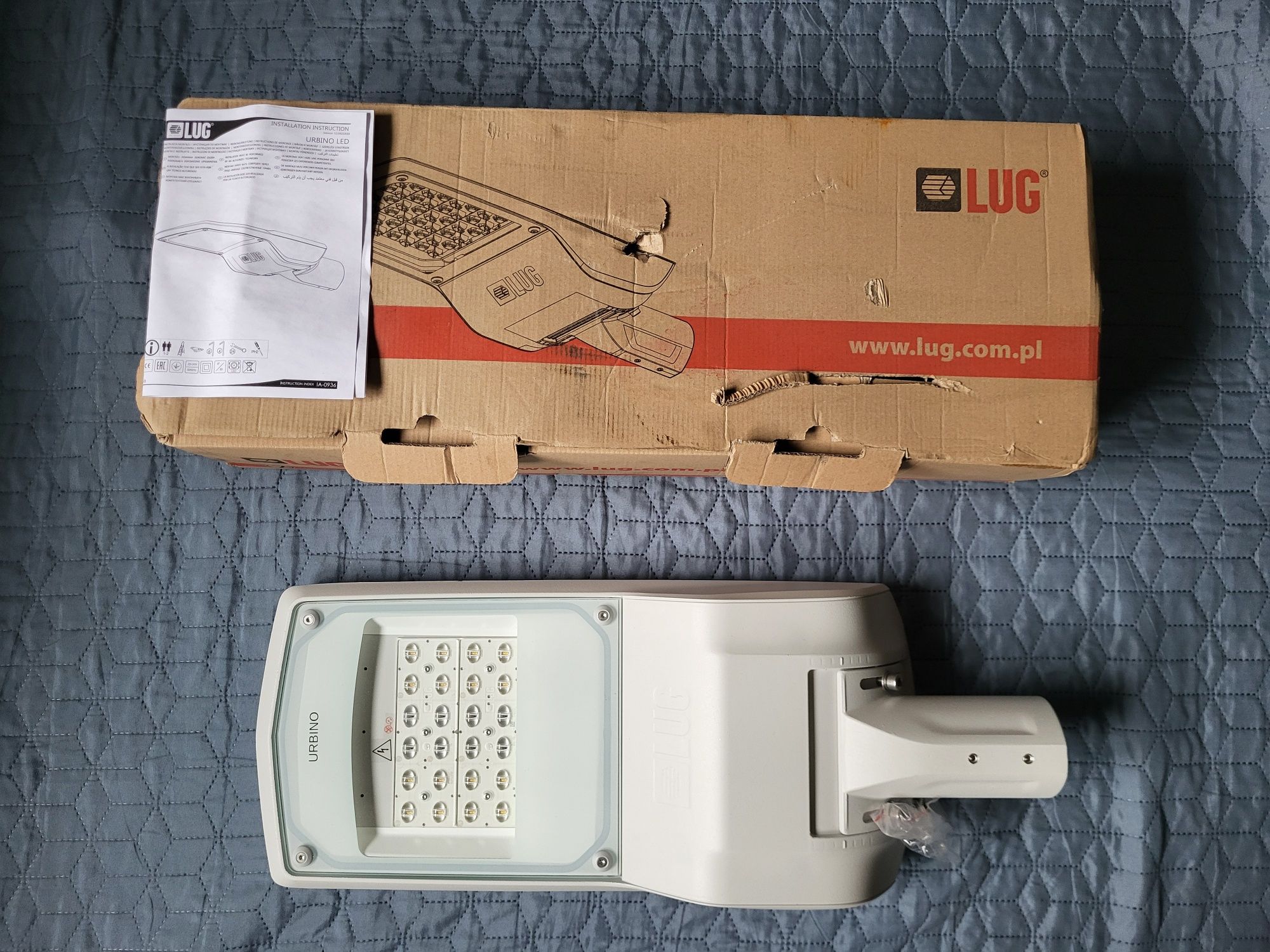 Lampa parkowa, uliczna, Lug Urbino led. 37w. Nowa