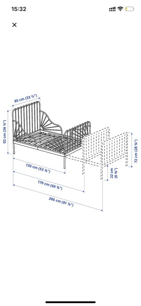 Łóżko dziecięce Ikea Minnen turkus
