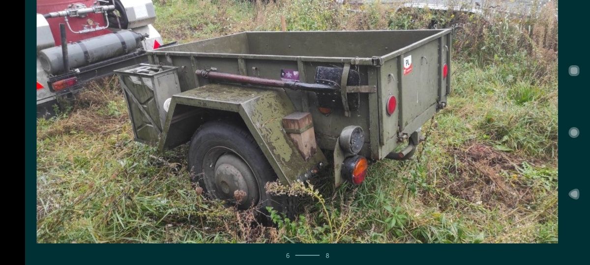 Przyczepka wojskowa militarna Jeep GAZ UAZ