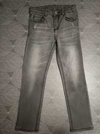 Szare jeansy spodnie ZARA r. 116 cm (6 lat)