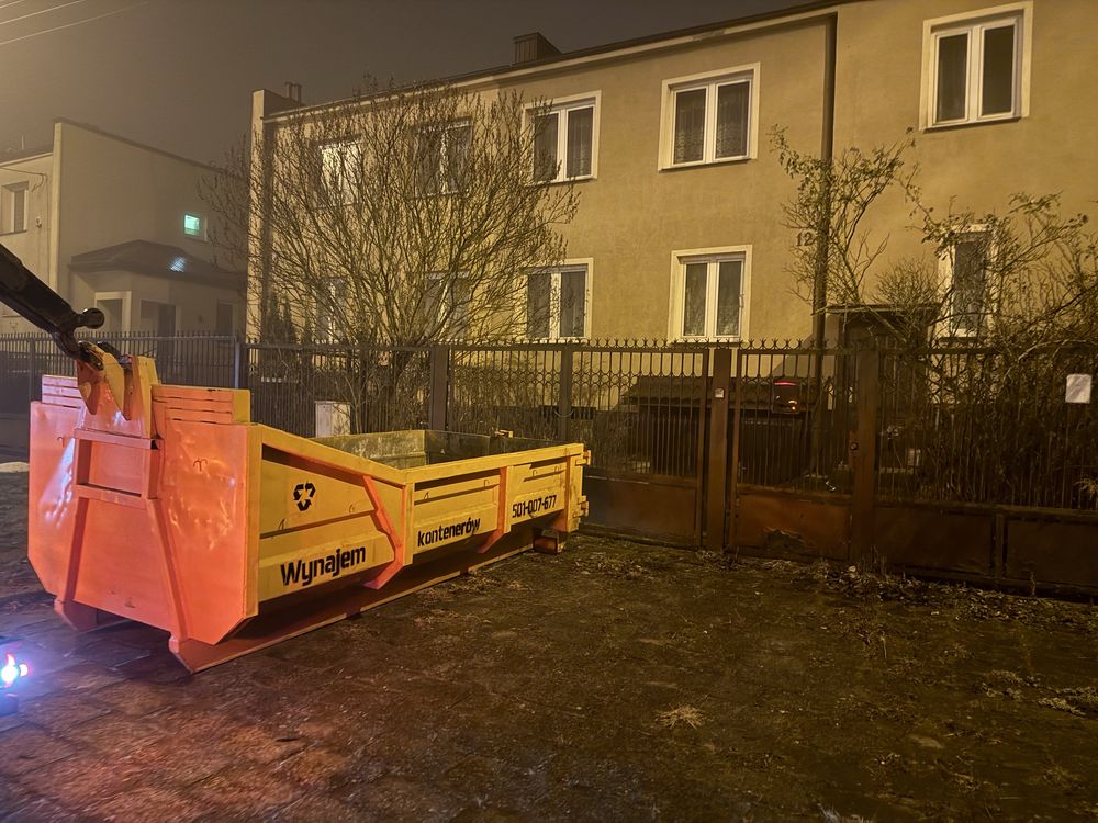Wynajem kontenera na gruz odpady smieci