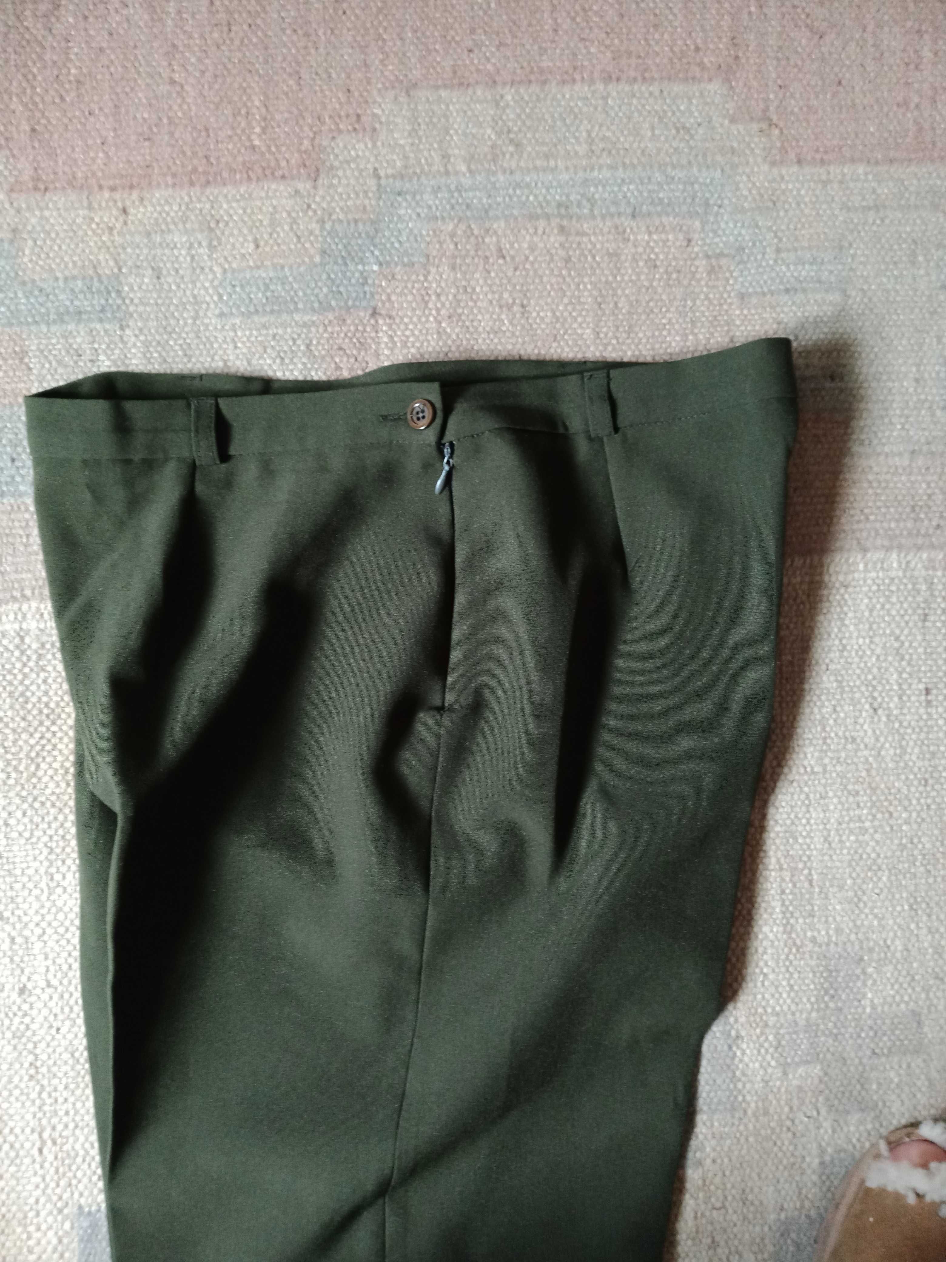 Calças senhora corte clássico. Marca Meskla. 40 Preto e Verde