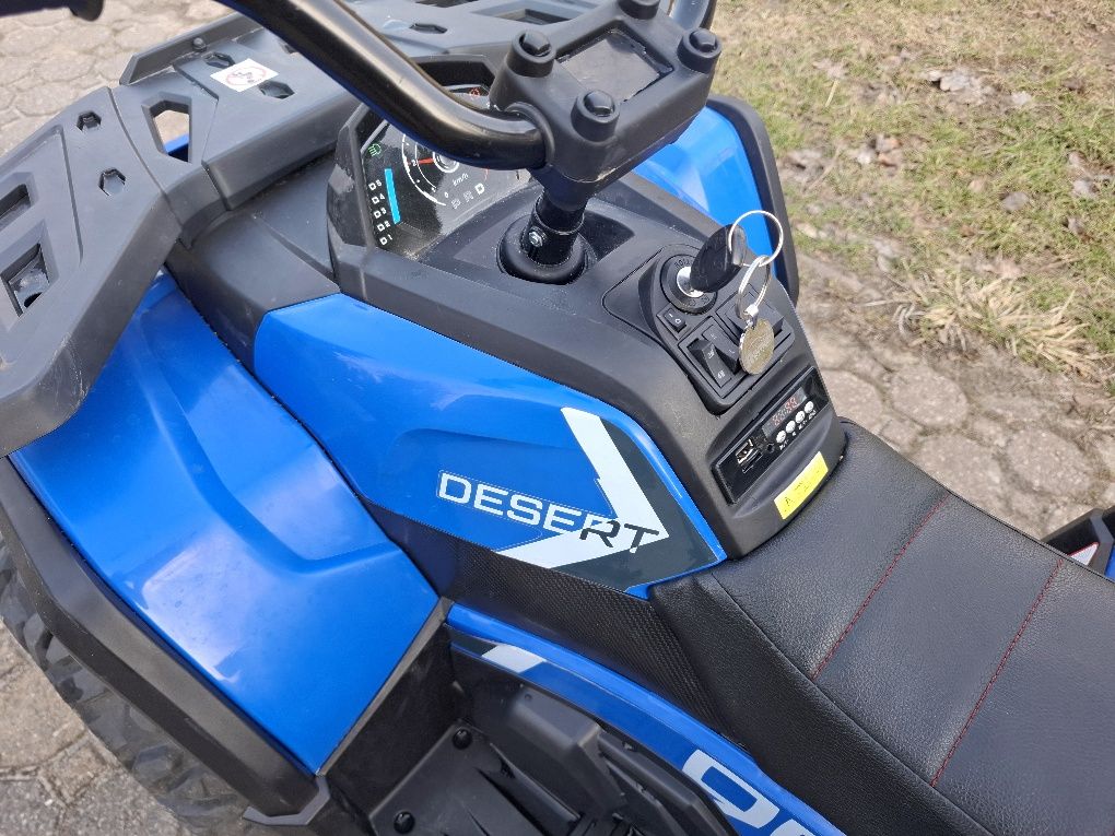Pojazd Quad ATV Desert XMX-607 Napęd 4x4 z Pilotem Niebieski