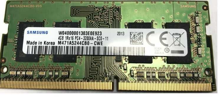 Hynix, Samsung, Crucial DDR4 4GB / б.у для ноута