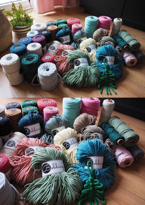 Ozdoby choinkowe świąteczne makrama