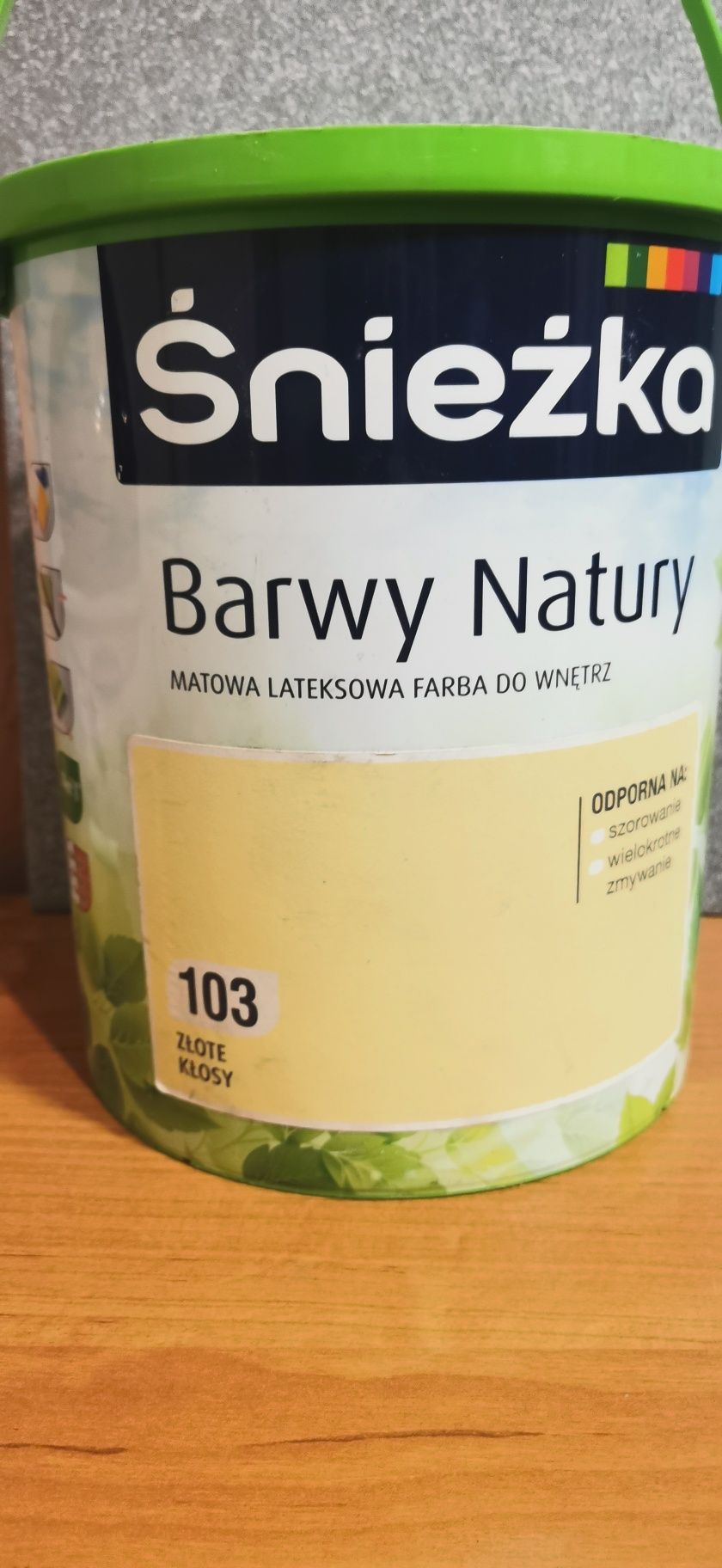 Farba Śnieżka barwy natury 5l 152 słoneczny poranek 103 złote kłosy