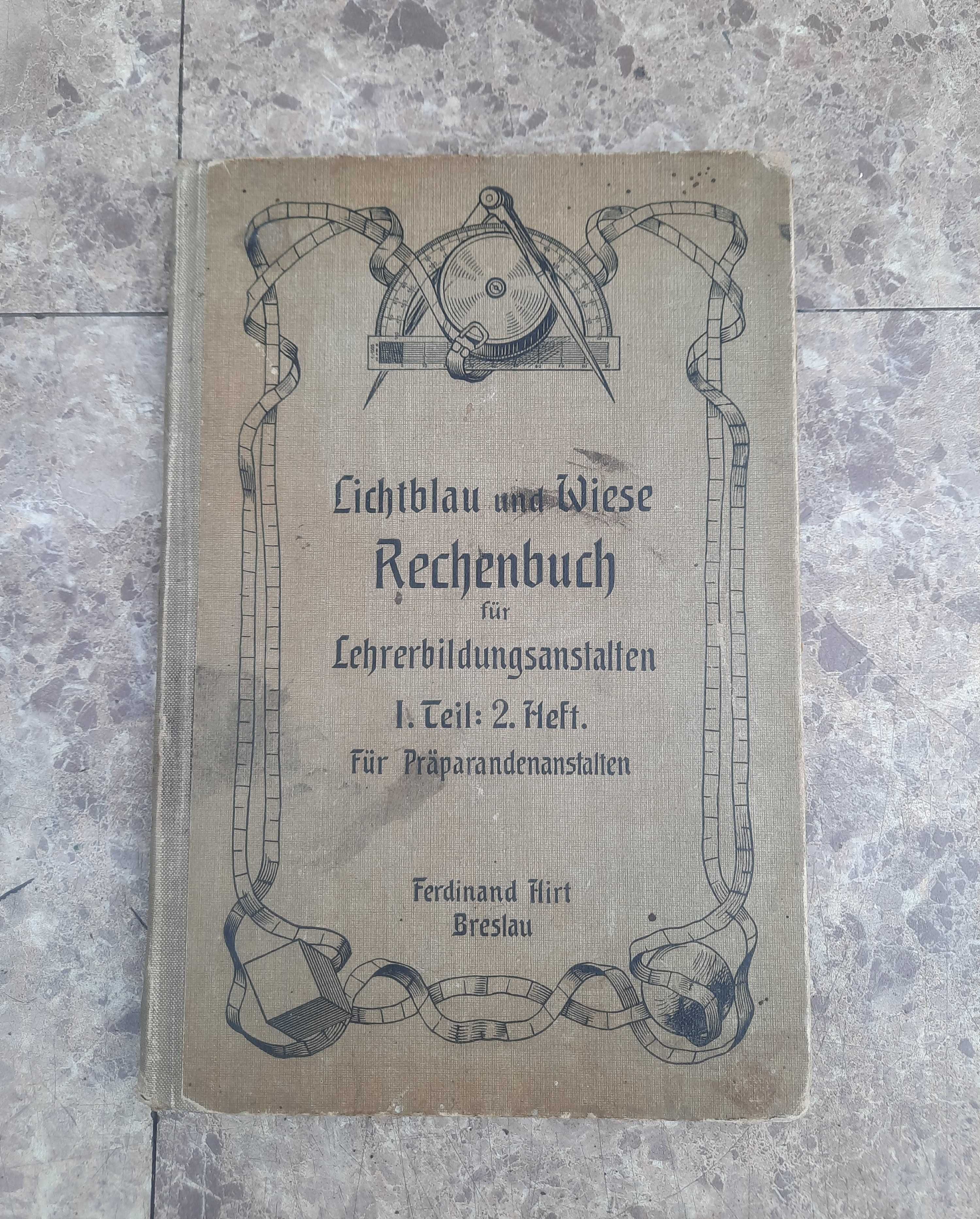 Stara książka Rachenbuch Breslau 1908r