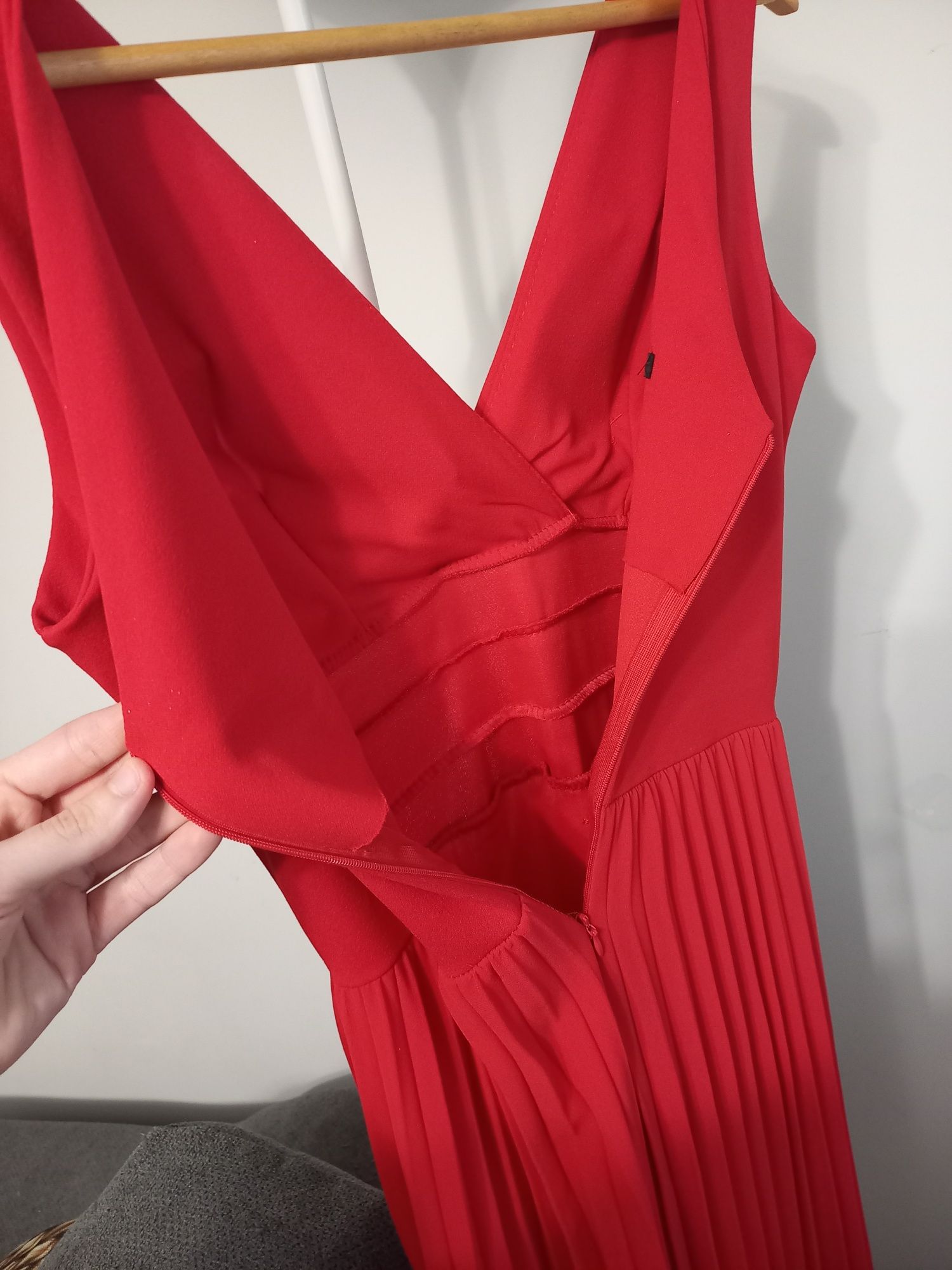 Vestido vermelho cerimónia