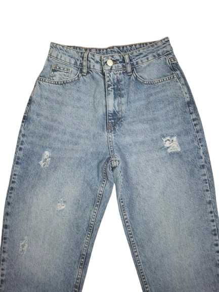 Jeansy z wysokim stanem S (643)