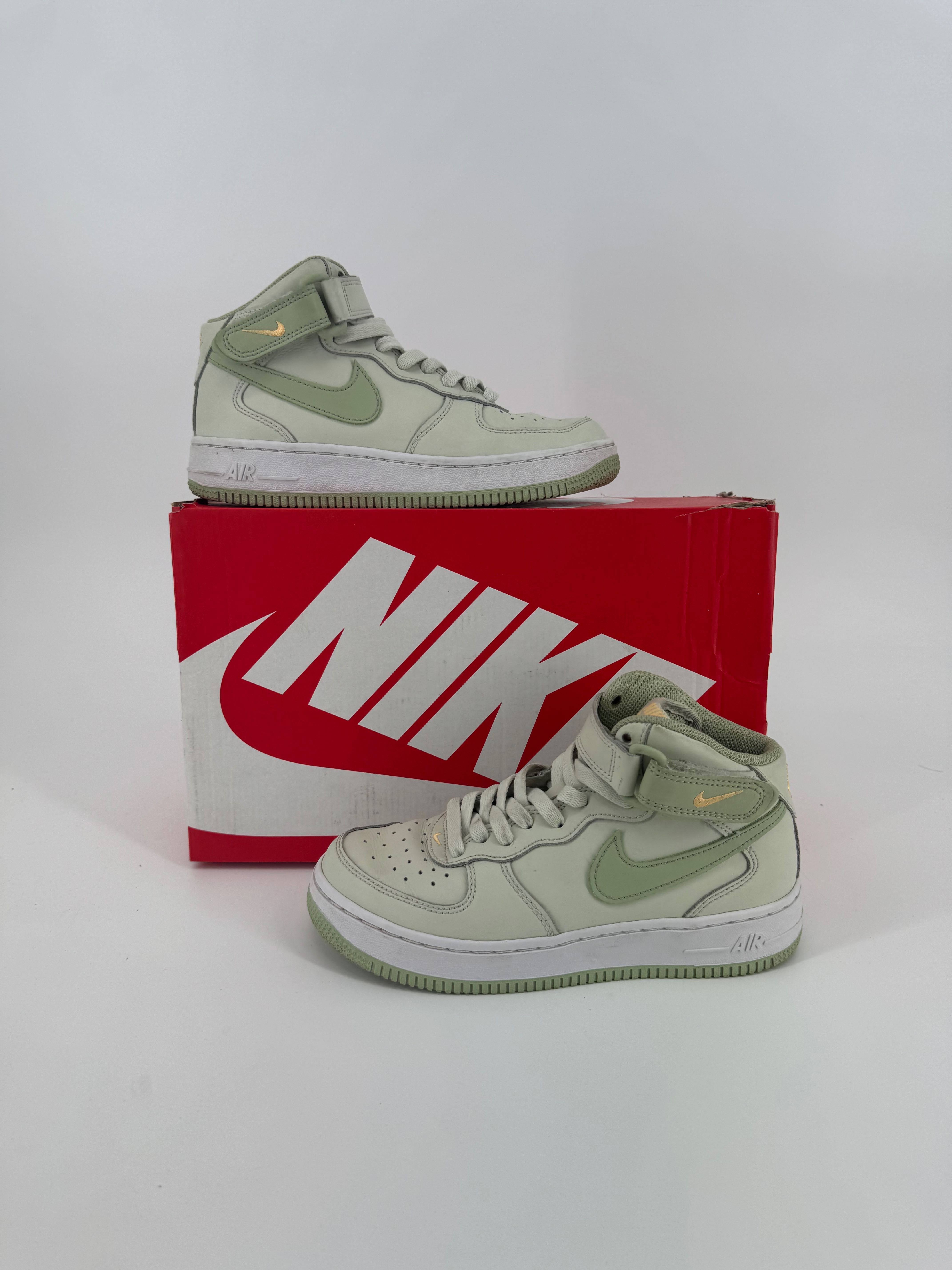 Nike air force 1 mid pistacjowe zielone forcy 36,5 sportowe damskie