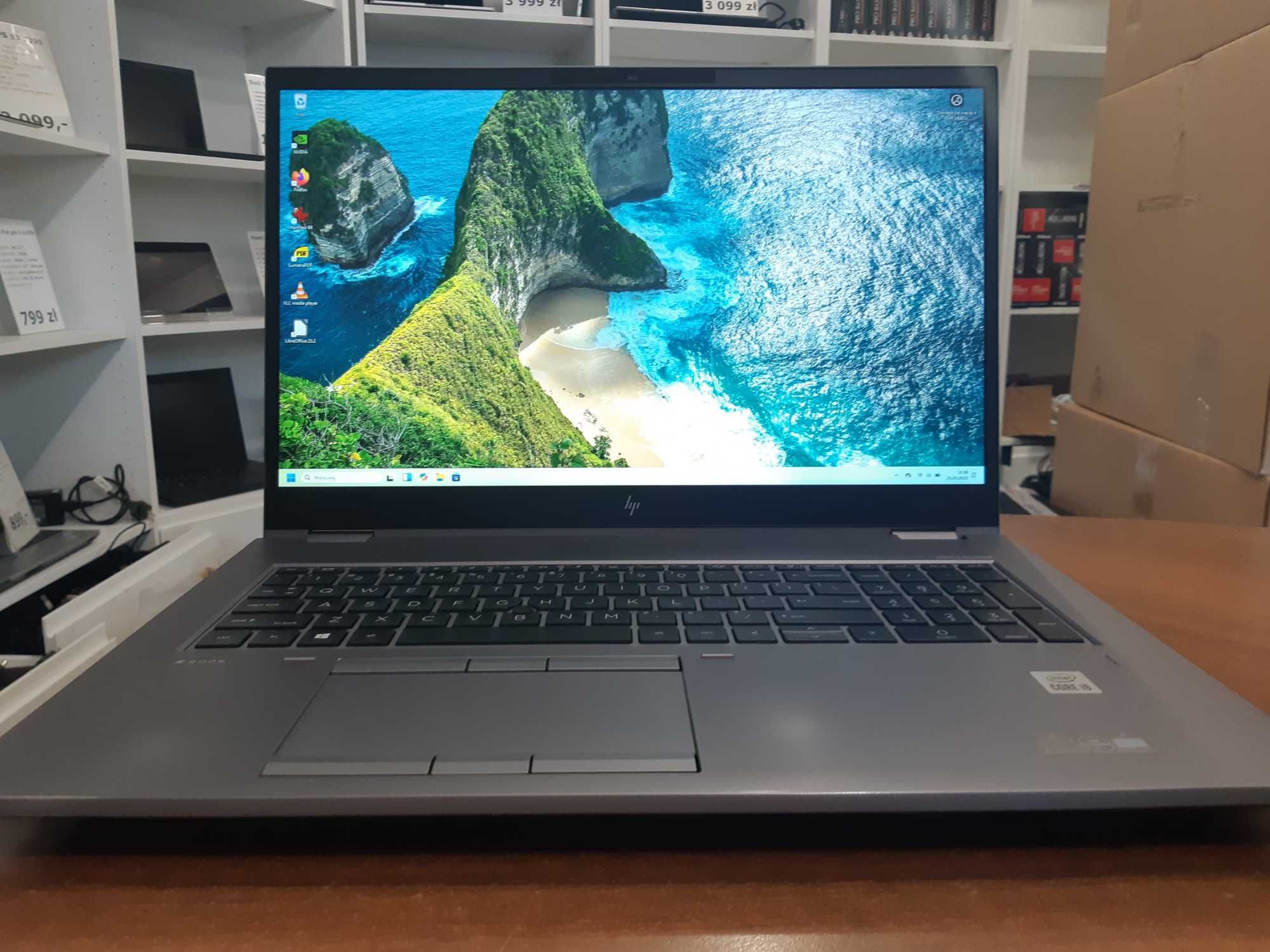 HP Zbook Fury 17 G7 i9-10885h 128gb RAM 2tb nvme Nvidia RTX 3000 FV23%