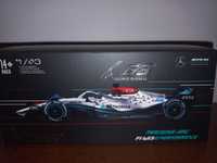 Bburago bolid F1 Mercedes AMG W13 G. Russell, skala 1:43