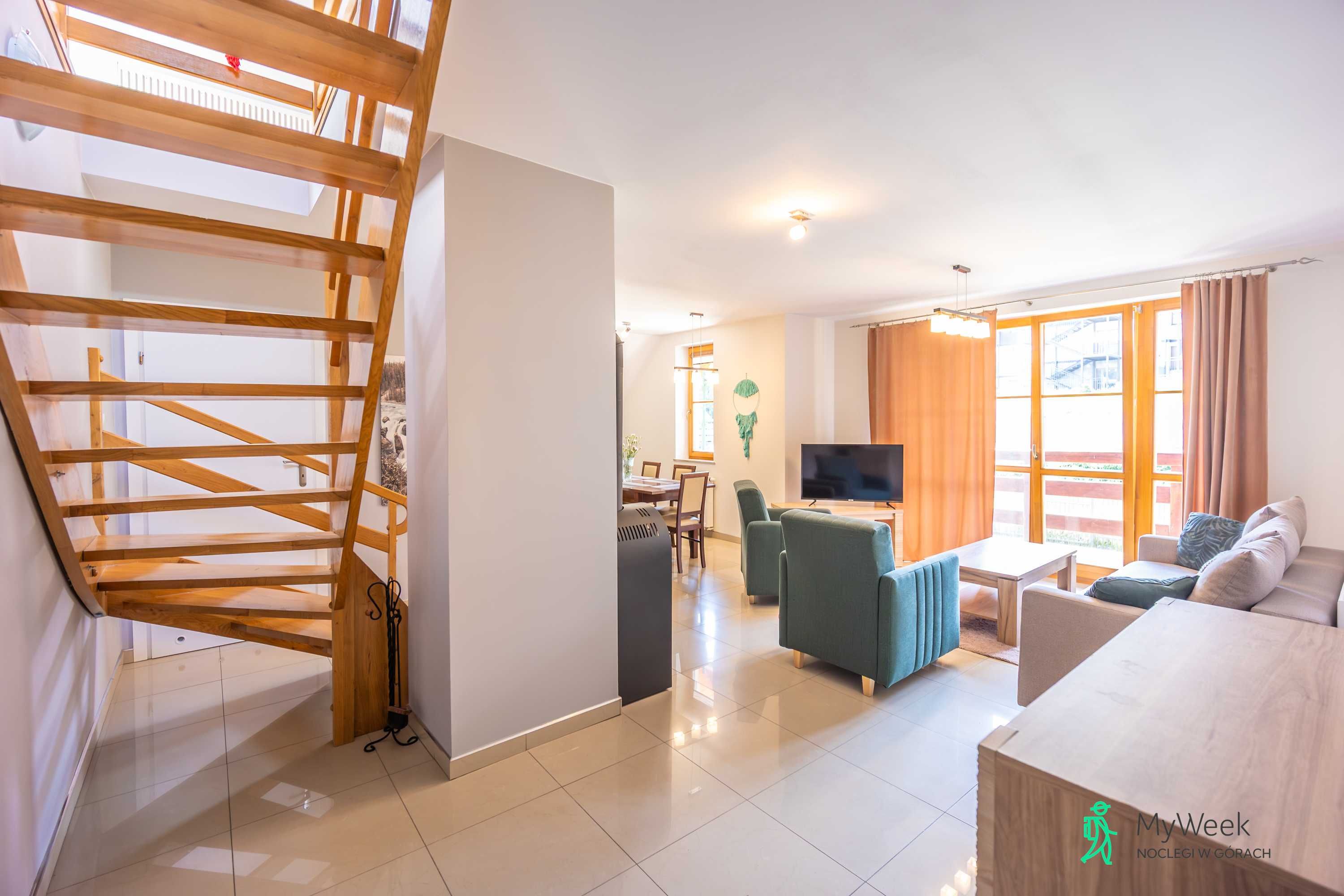 Apartament w Karpaczu z kominkiem