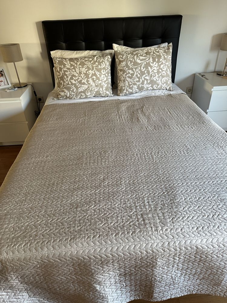 Cama de casal 200x140cm como nova