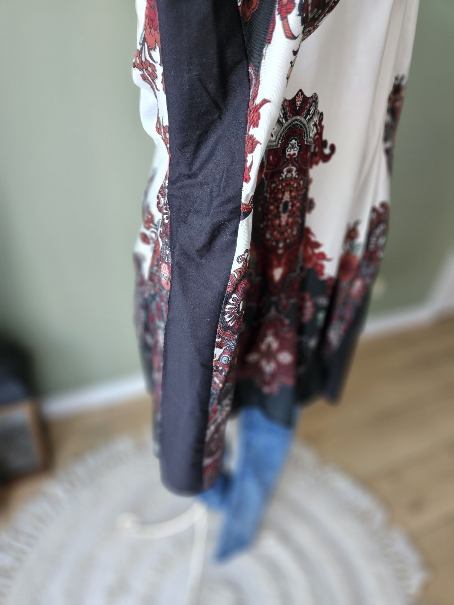 Bluzka damska Kappahl Plus Size 3XL  boho etno biala casual luźna caps