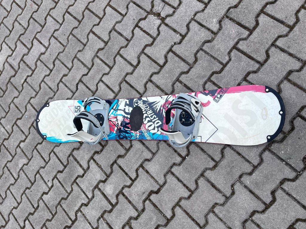 Rossignol District 155cm z wiazaniami