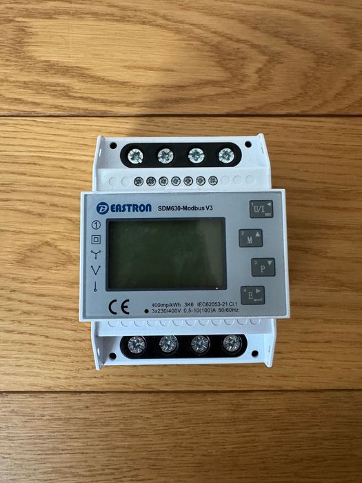 Medidor de energia trifásico com Modbus RS485 - Eastron SDM630-Modbus