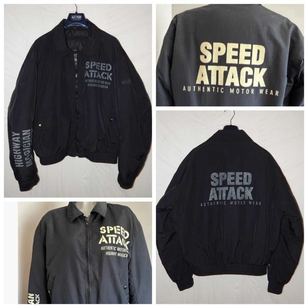 Мотоциклетная куртка бомбер MotoJKT  SPEED ATTACK POLO. Size L