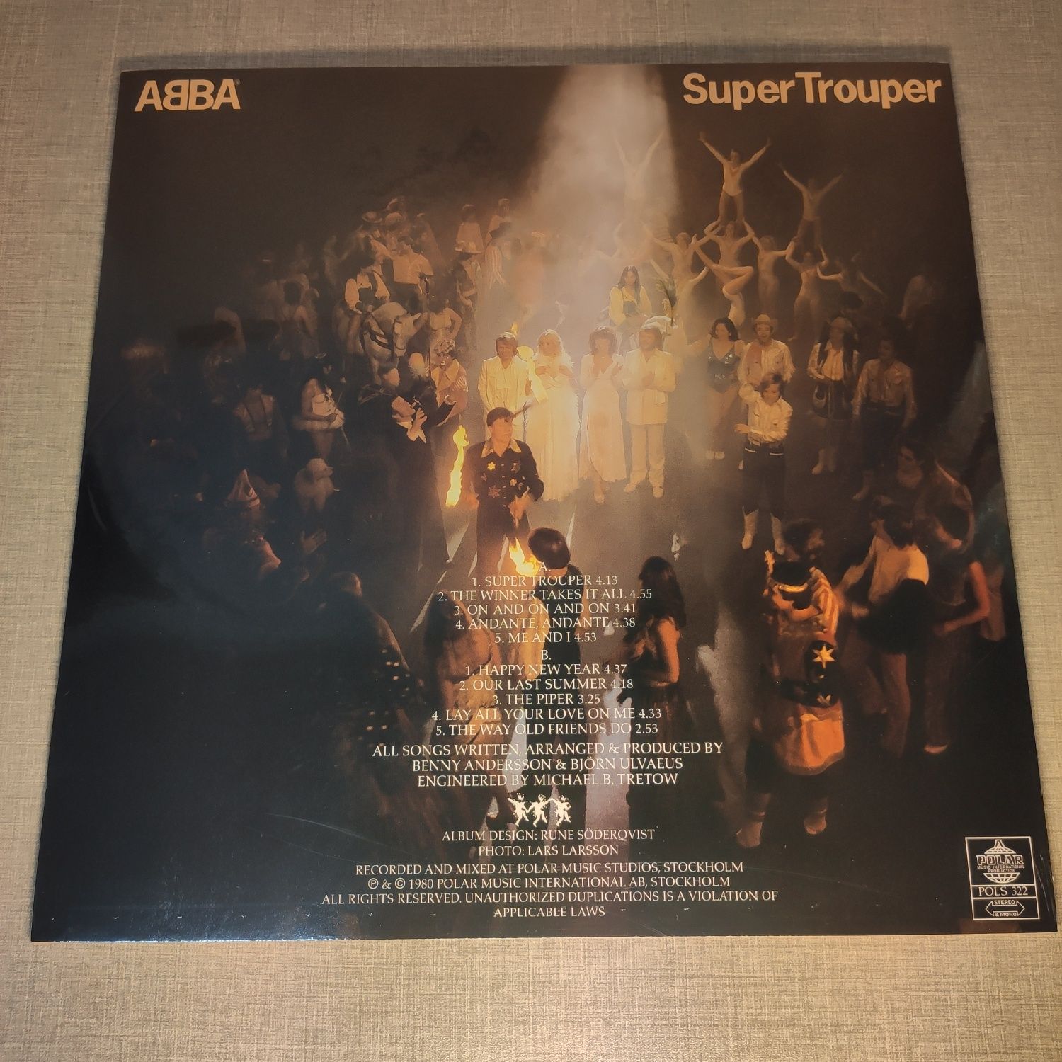 ABBA : Souper Trouper LIMITED PICTURE LP Вінілова Платівка Винил Вініл