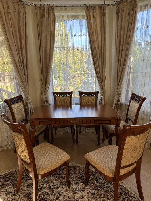 Комплект, Стіл розкладний дерево та 6 стільців