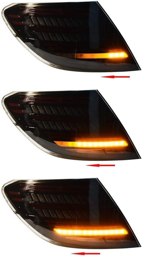 Astra Depot Pair LED Tail Light Brake Running Turn Signal Smoke Lens C