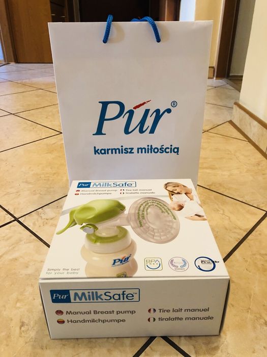 NOWY najlepszy na rynku laktator manualny Pur MilkSafe