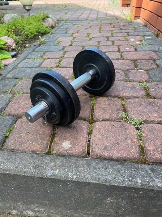 Hantle 10 kg metalowe z regulacją ciężaru - jak nowe!