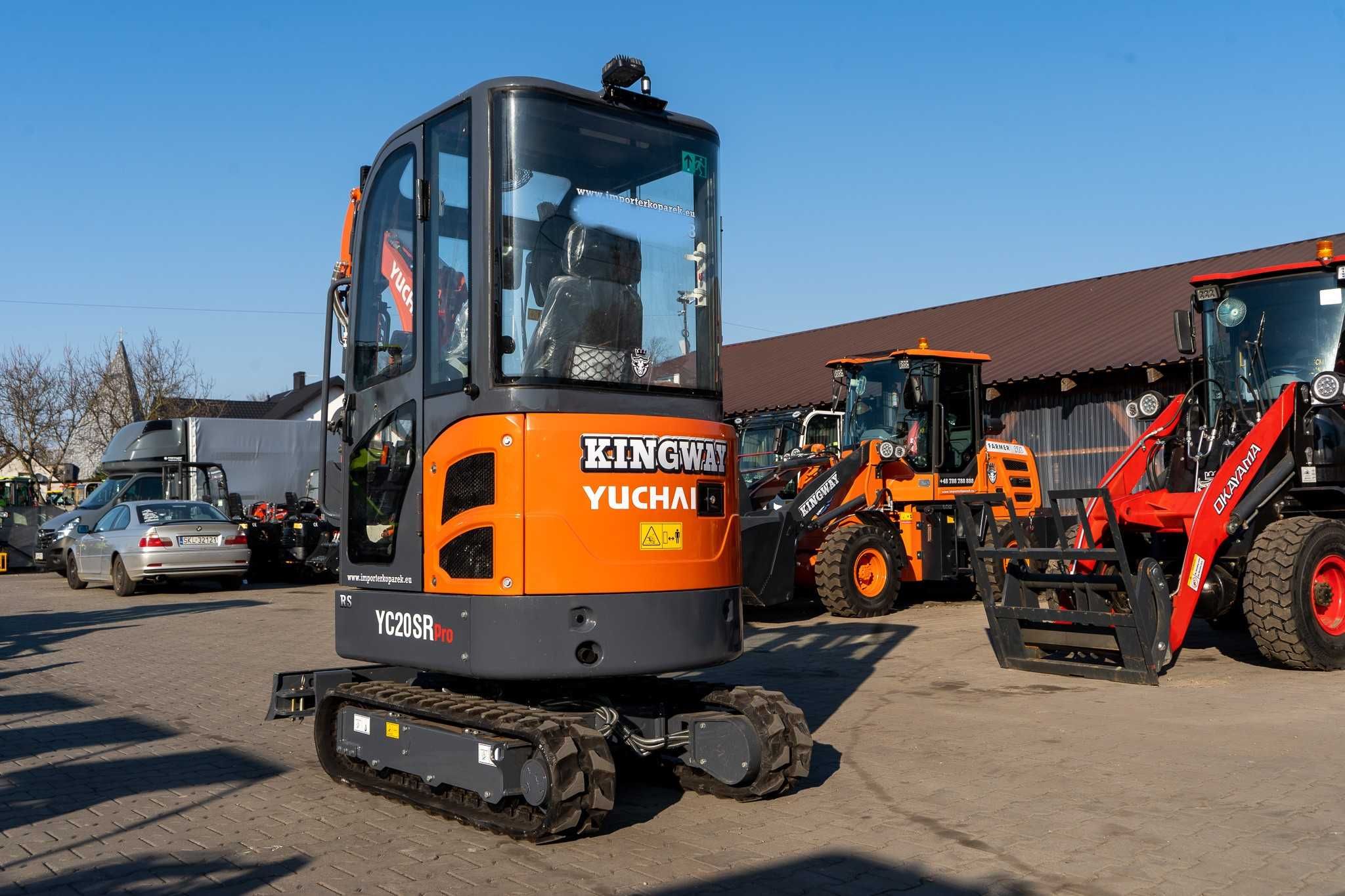 Minikoparka YUCHAI YC20SR 2000kg YANMAR 3 ŁYŻKI mini koparka JCB