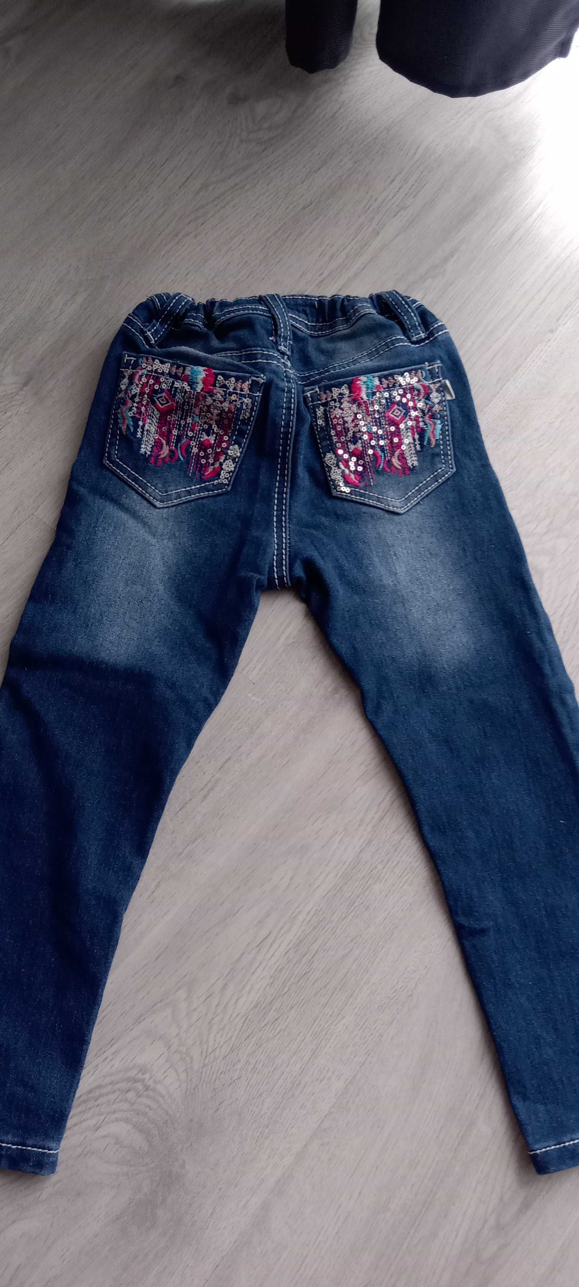 Spodnie dziewczęce jeans 4 latka