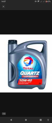 Olej silnikowy 10w40 półsyntetyczny total Quartz 7000 Energy 4 ll