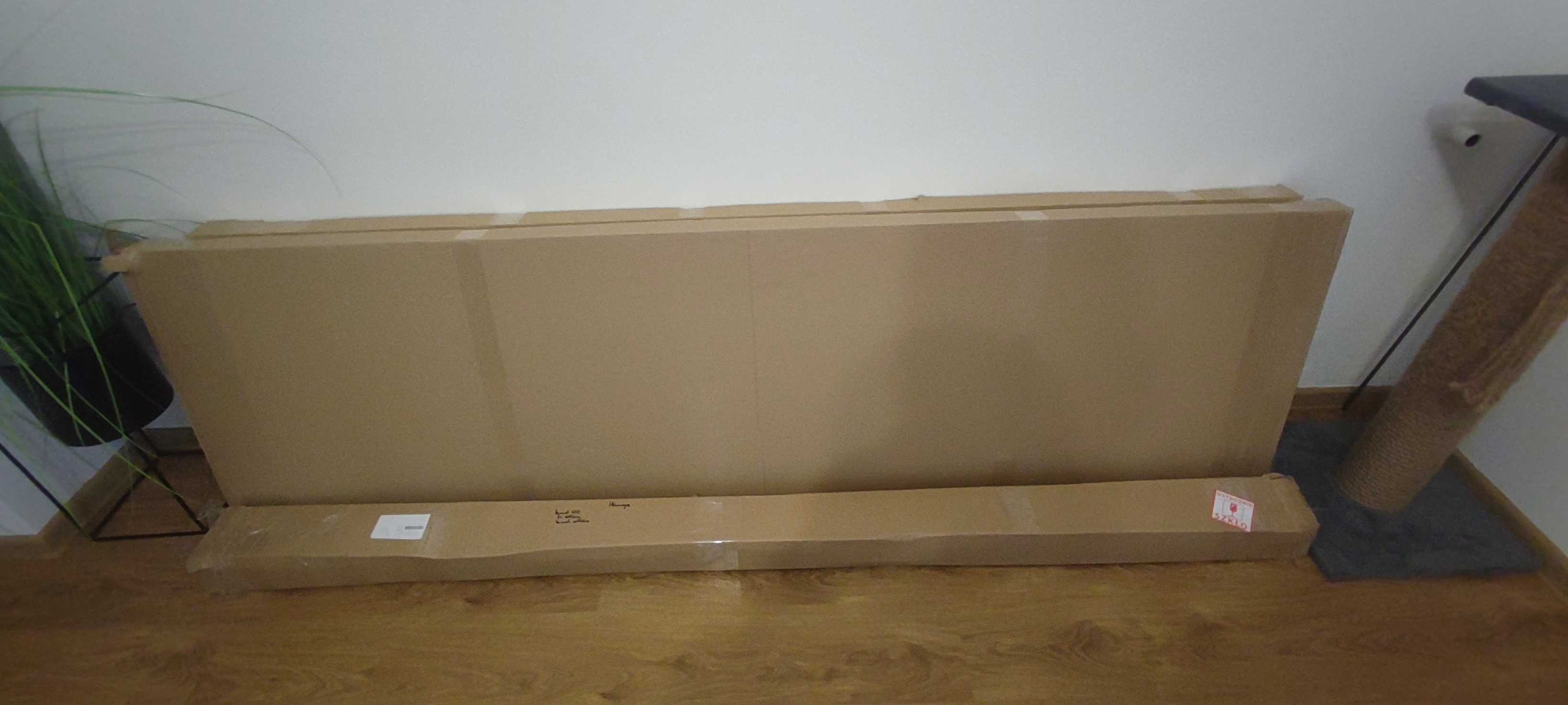 Nowa Szafa Przesuwna Homeyes 120 cm - Dąb Aristan - Lamele - Lustro