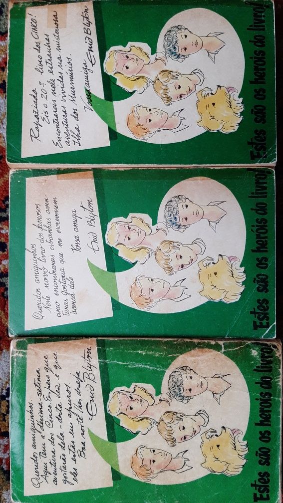 Livros dos Cinco de Enid Blyton e outros