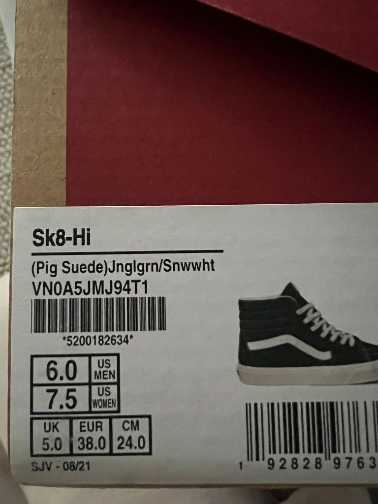 Buty Vans Sk8-Hi (38)nowe