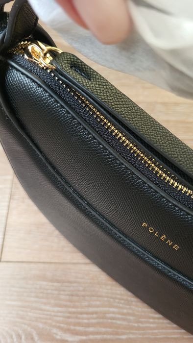 Стильна чорна шкіряна сумка  | універсальна, трендова модель