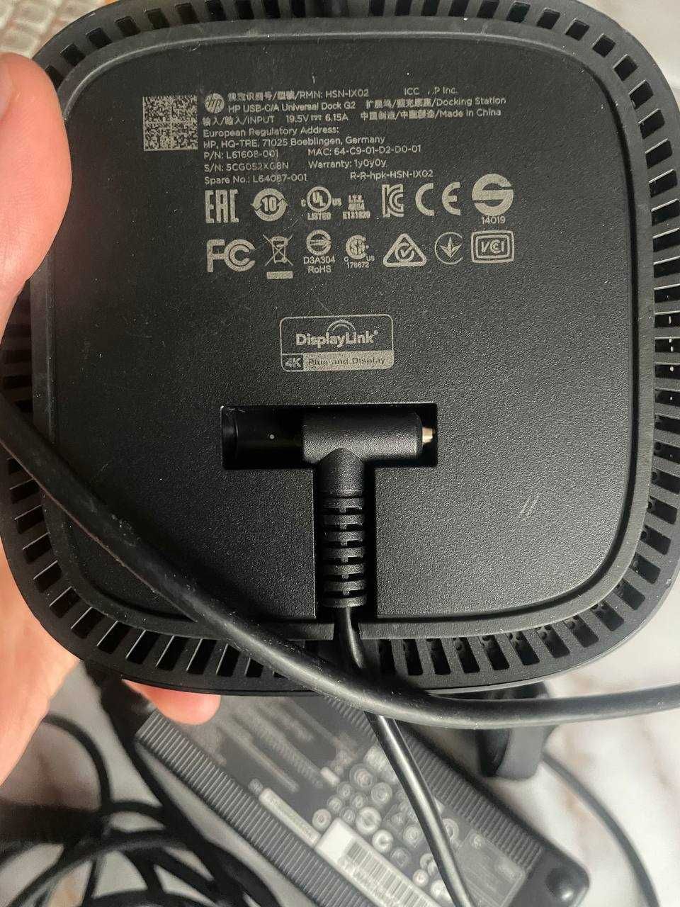 Док-станція HP USB-C/A Universal Dock G2 підходить для мак ОС