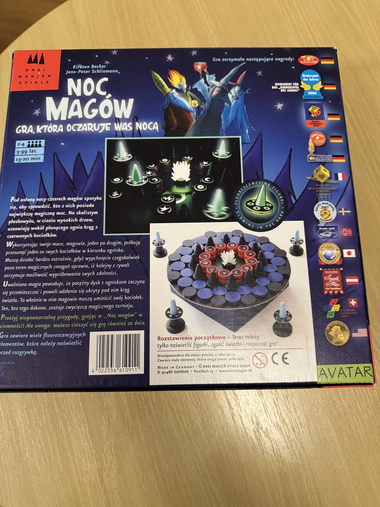 Noc magów gra planszowa