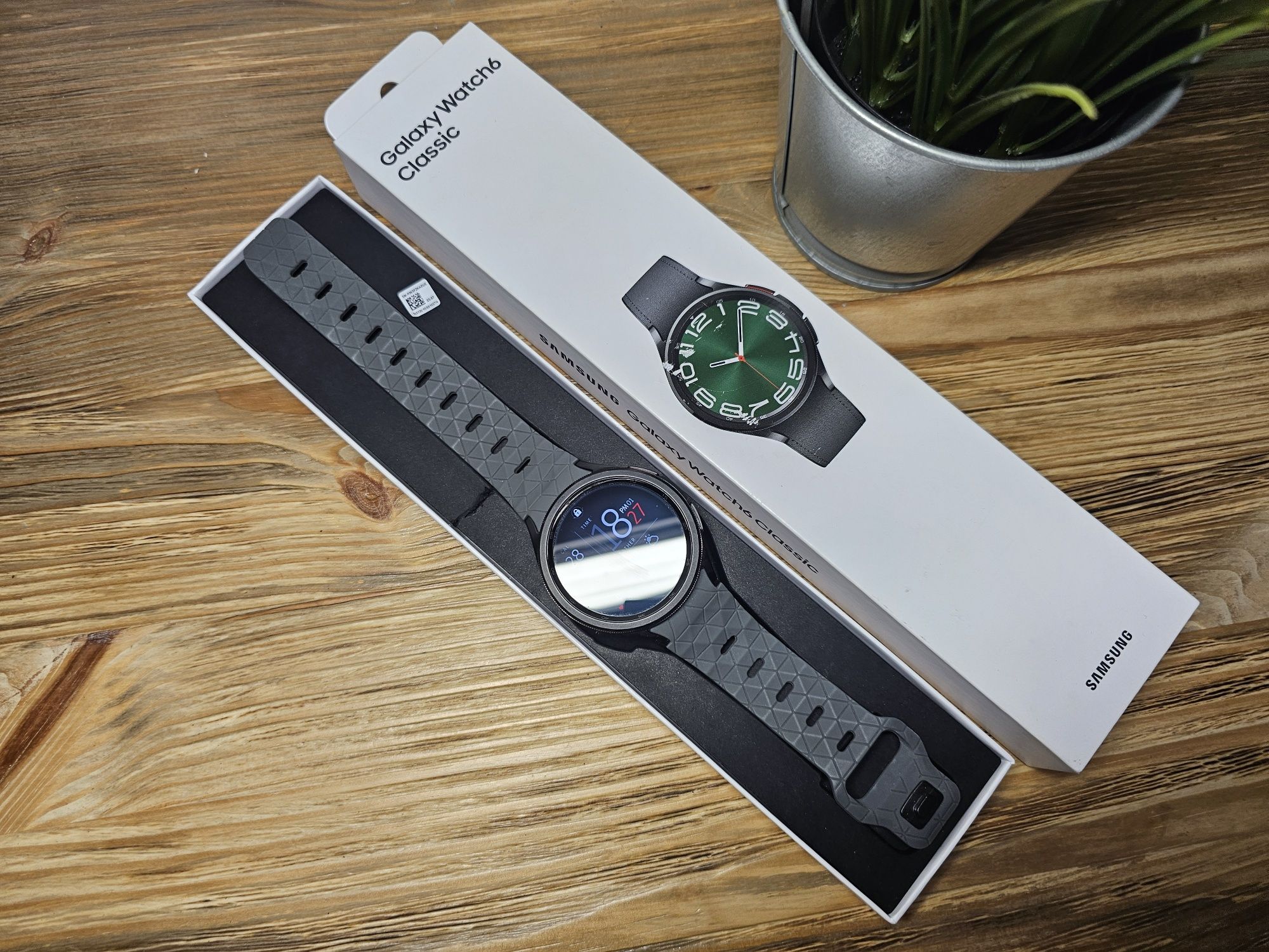 Smartwatch Samsung Galaxy watch 6 classic 47 LTE e SIM spory zestaw