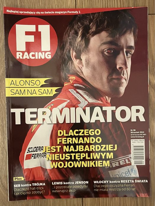 Czasopismo F1 Racing numer 98 wrzesień 2012