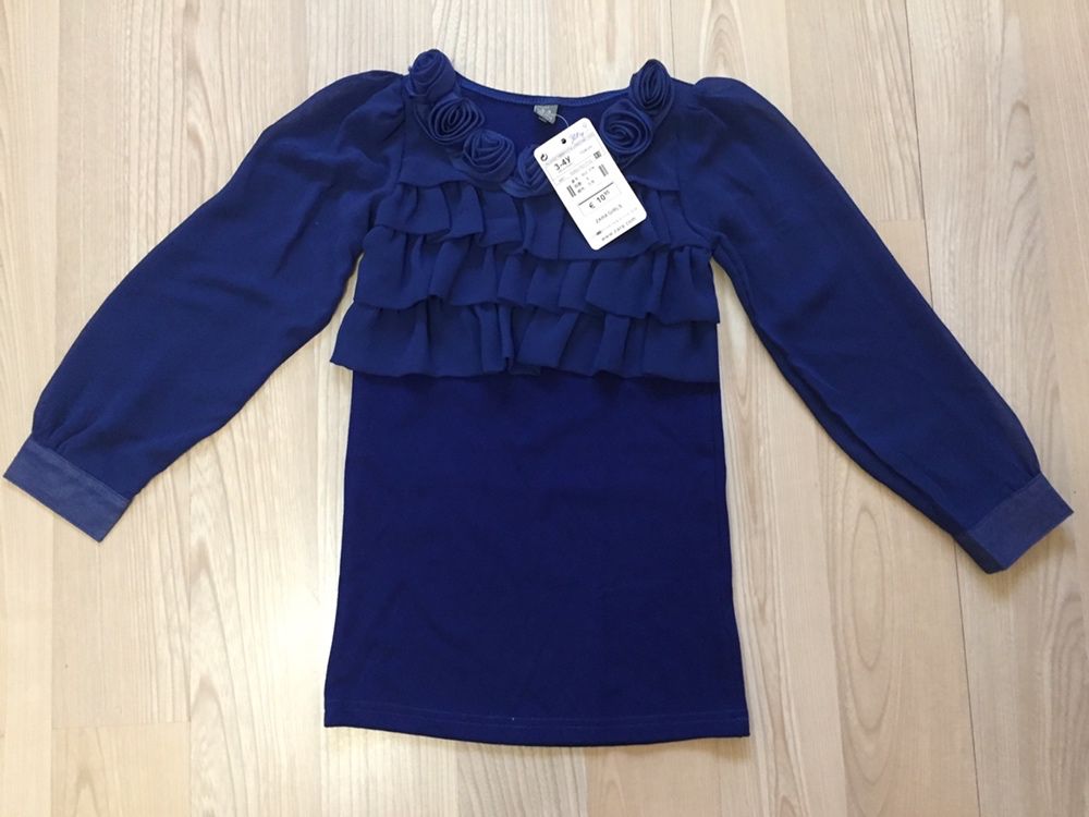 Платье туника 98-104 размер, 3T 4T Zara