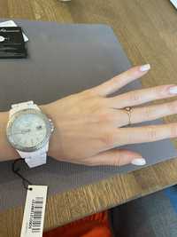Zegarek LTD Watch - ceramika biały tachometr