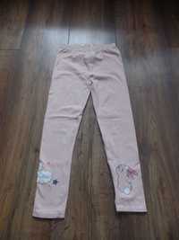 Legginsy leginsy spodnie jasno różowe króliczek R. 104