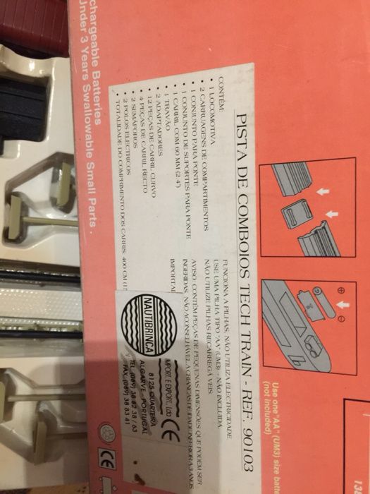 Pista de comboio tech train - 1980 embalado