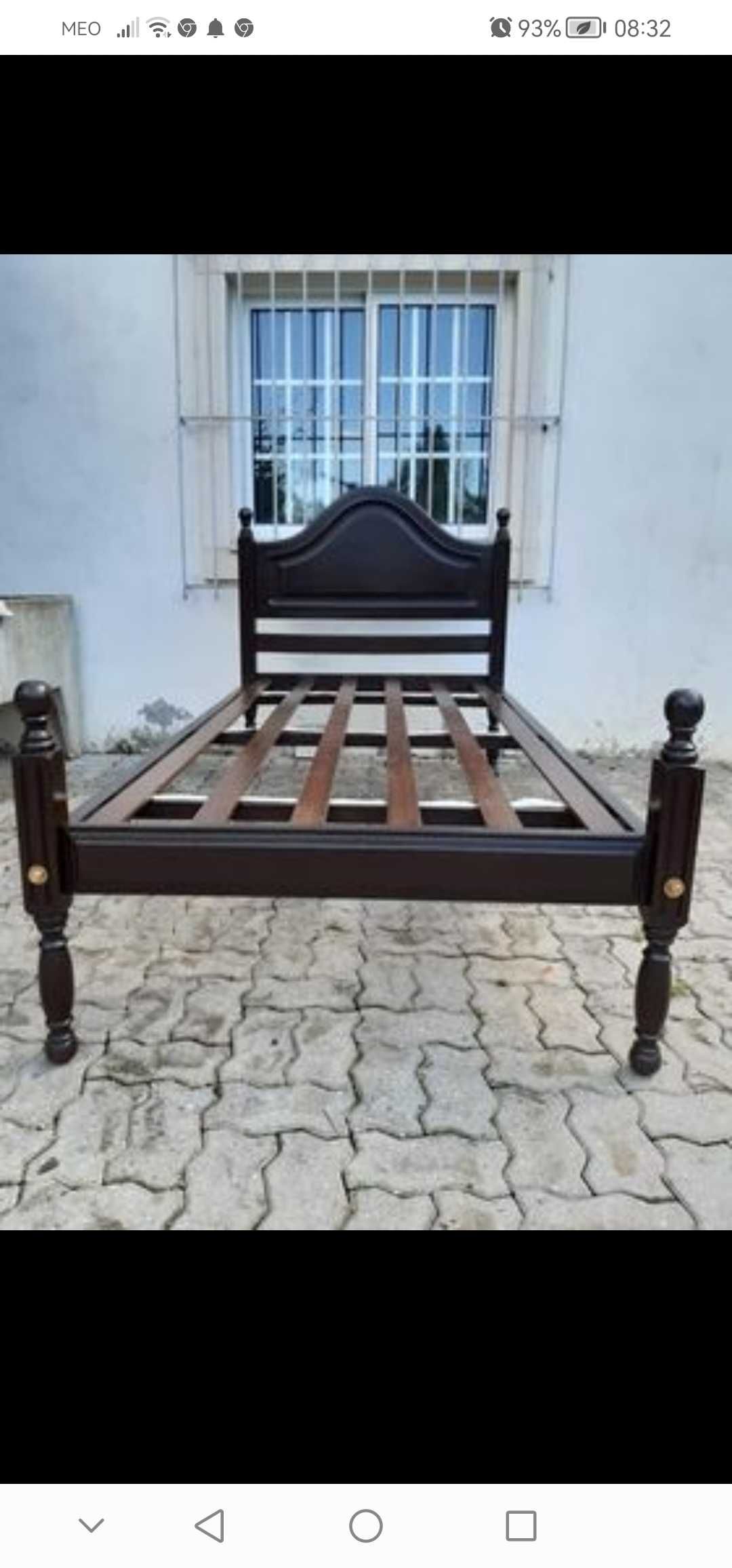 Cama solteiro sem colchão