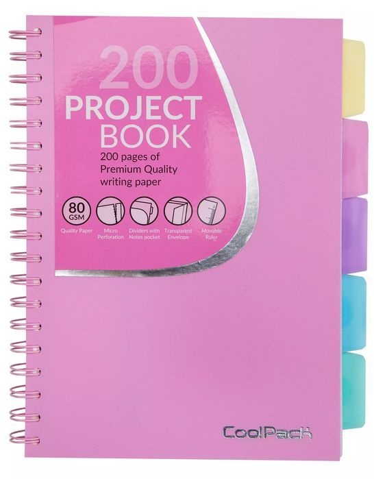 Kołozeszyt B5 PP Coolpack Pastel Powder Pink. Patio