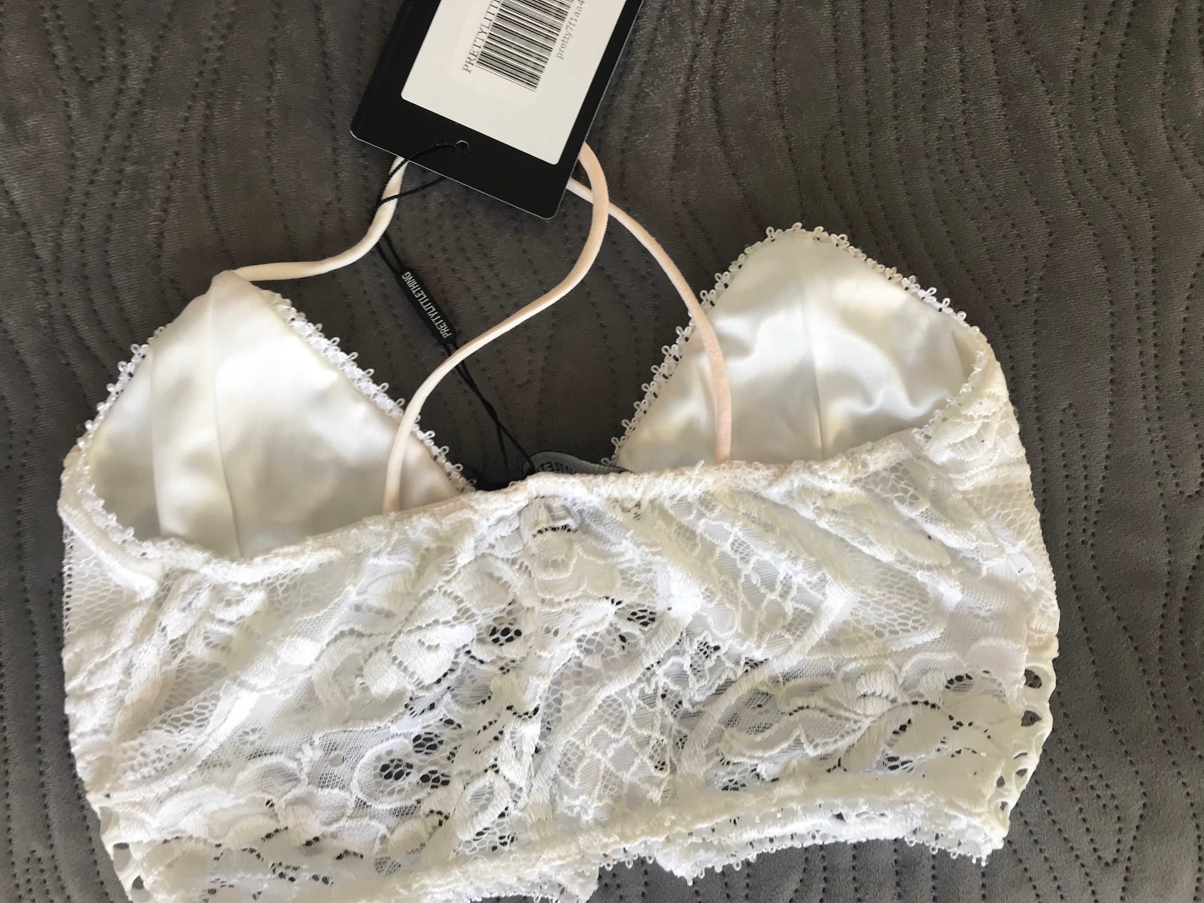 Bershka bralet stanik koronka top S