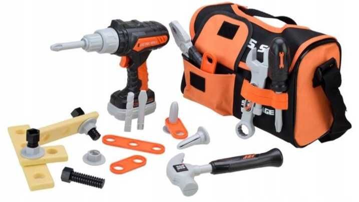 Zestaw narzędzi dla dzieci, do majsterkowania w torbie na ramię