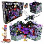 Klocki Minecraft Myworld Atak Smoka Na Fioletową Fortecę Led